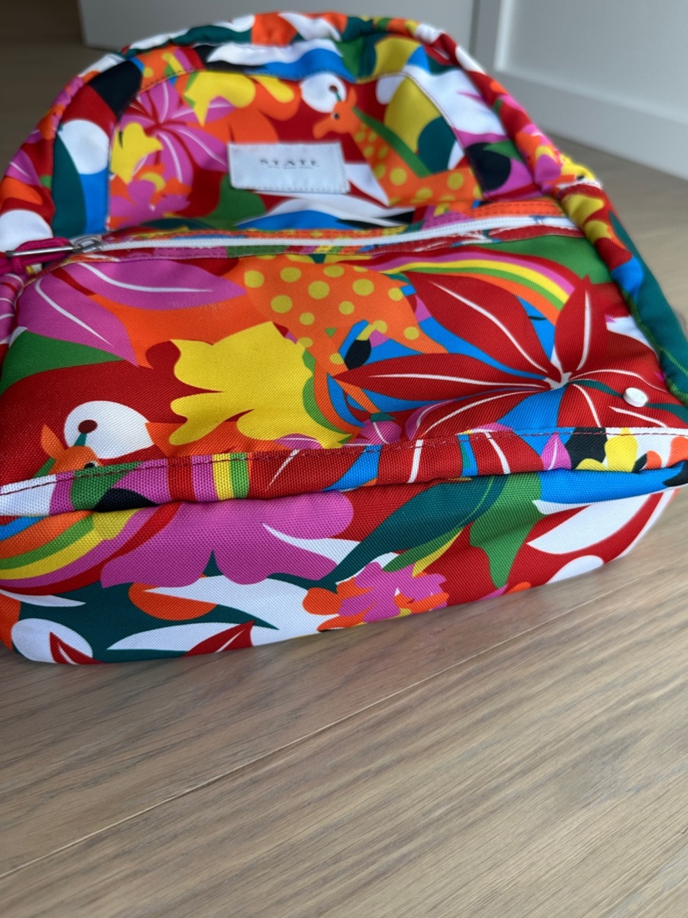 STATE Kane Mini Backpack - Bright Tropical Giraffe Print - Picture 6 of 7